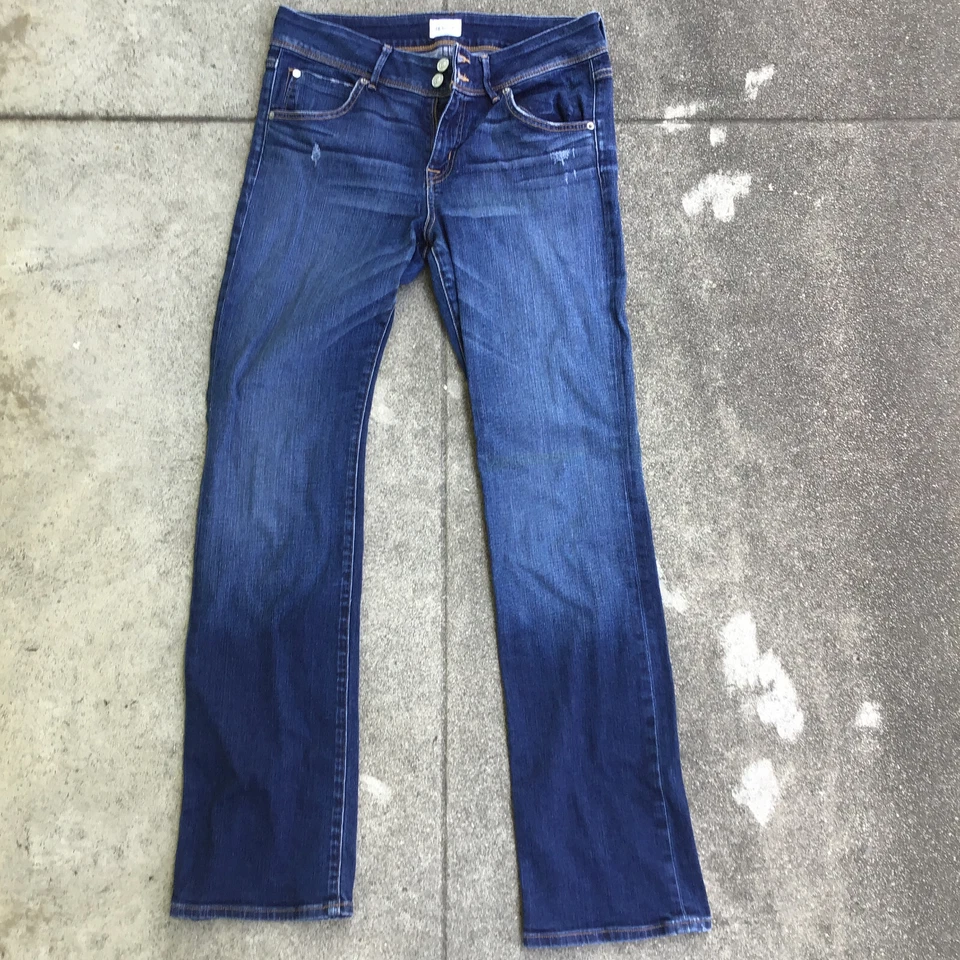Hudson Women Beth Baby Boot Jeans Mid Rise Bootcut Back Flap Denim Sz 31 Foto 2 de 4