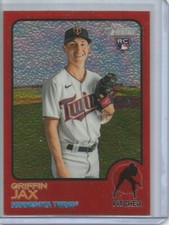 Griffin Jax 2022 Topps Heritage Chrome Red Refractor Rookie #425/573