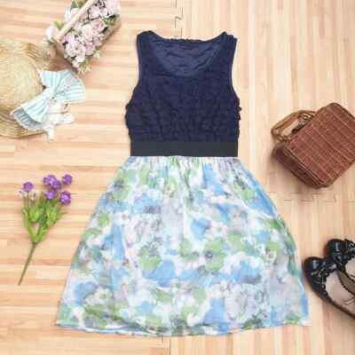 Babylon women Dress Floral Lolita Hime Gyaru shibuya109 kawaii cute