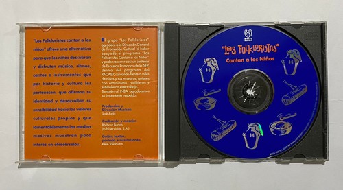 LOS FOLKLORISTAS - CANTAN A LOS NIÑOS - 1988 MEXICAN CD ALBUM, LATIN FOLK - Picture 3 of 3