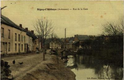 CPA AK SIGNY-l'Abbaye Rue de la Gare (646477)