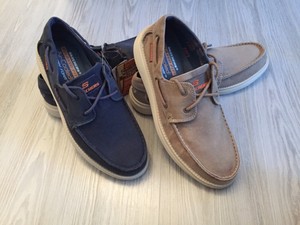 skechers men's canvas boat shoes