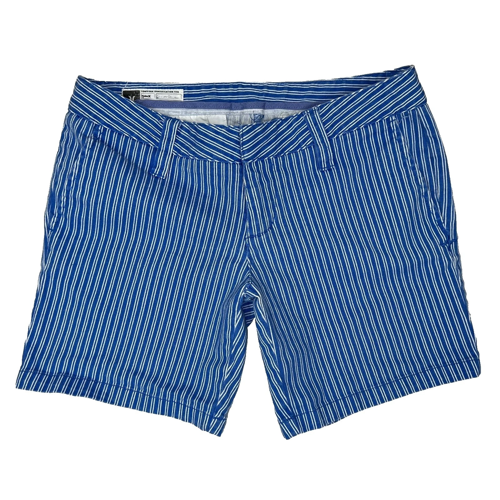 Pantalones cortos a rayas de mezcla de algodón Hurley para Mujeres