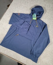 NWT LL Bean Mountain Anorak Pullover Nylon Rain Hiking Jacket Mens XXL Blue $65