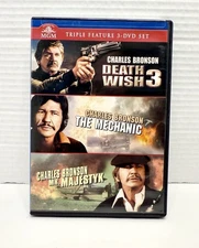 Death Wish 3 / The Mechanic / Mr Majestyk Triple Feature 3 DVDs Charles Bronson