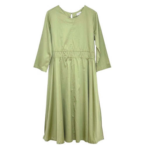 Harshman Womens Dress S Alder Olive Sage Green Cottagecore Prairie Minimalist