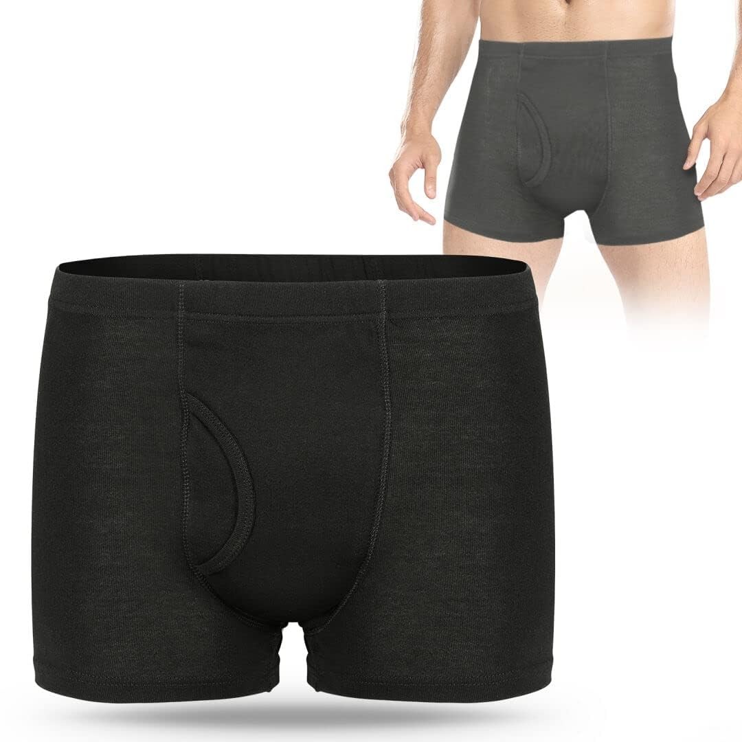 Culotte d'incontinence homme coton absorbant pour stopper les fuites et odeurs