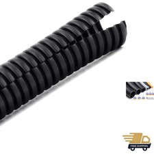 10FT 1  Wire Loom Split Tubing Auto Wire Conduit Flexible Cover