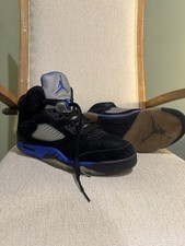 Air Jordan 5?s Men's Size 9.5 Basketball Shoes Blue and Black sneakers 