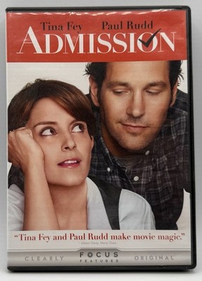 Admission DVD Widescreen Tina Fey Paul Rudd Michael Sheen Lily Tomlin  2013
