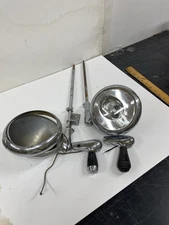 TWO 40S-50VINTAGE CAR/AUTO SPOT LIGHT ASSEMBLIES - UNITY FORD - PARTS - REPAIR