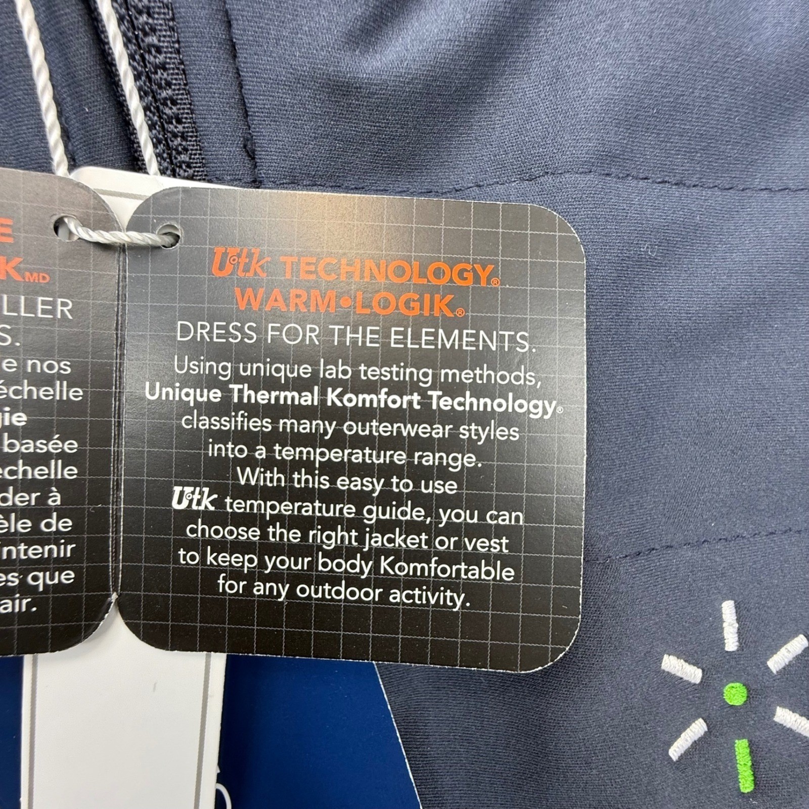 Devon Jones Ladies Large Navy Melange UTK Warm-Logik Insulated Quilted Vest NWT