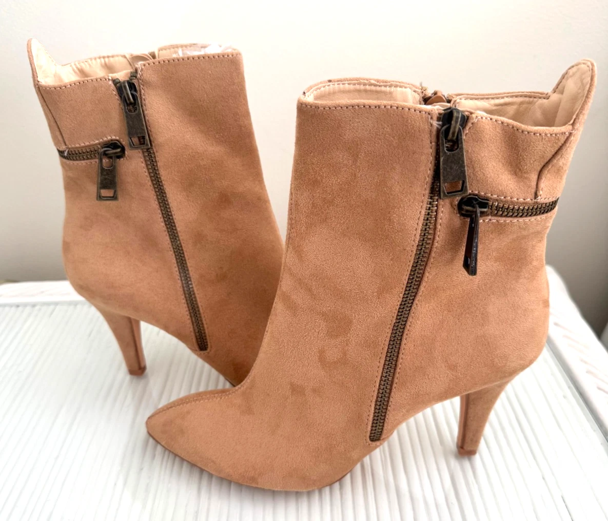 Bottines Bellini Genie Talons Femme Taille 8M - Microsuède Noir, Neuf Avec Boîte