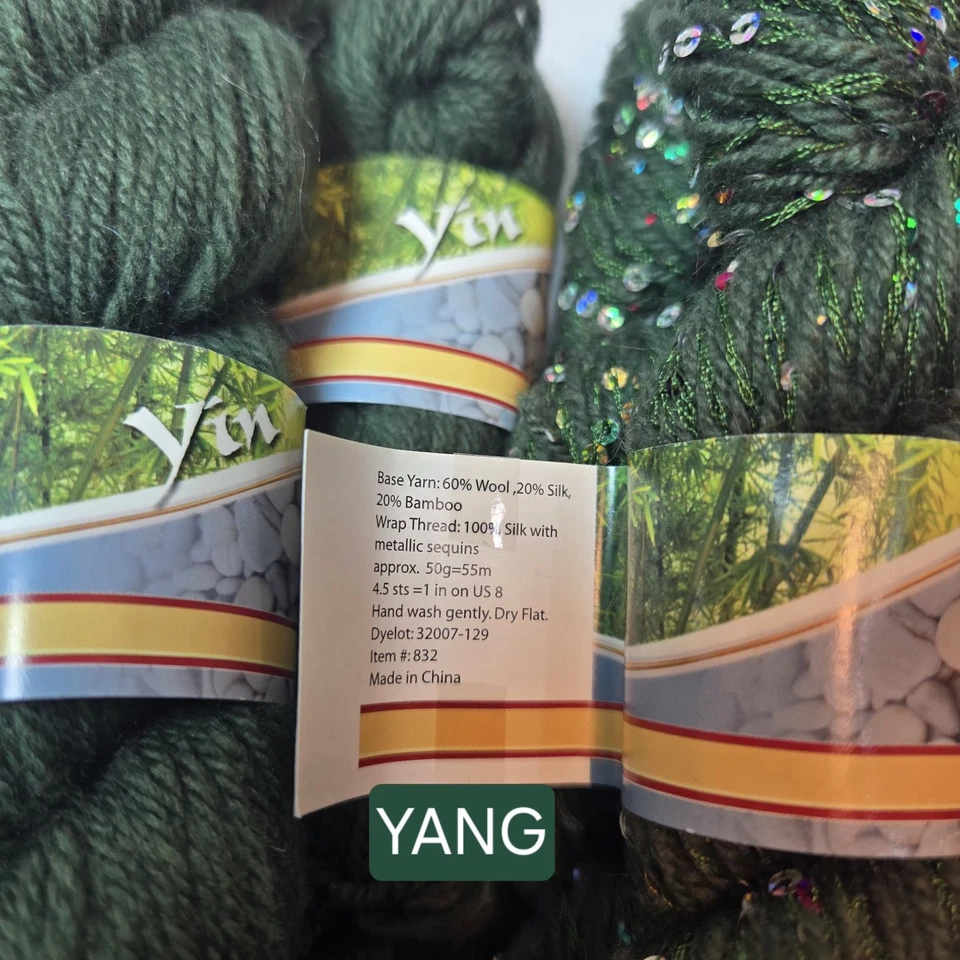 VINTAGE South West Trading Company 3 Yin & 3 Yang Yarn Lot (Total 6 Skeins) RARE - Image 3 of 4
