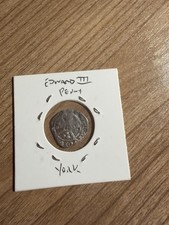 Edward III Hammered Silver Penny, York Mint, Late Medieval English Coin