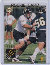 TONY BOSELLI ROOKIE CARD 1995 Upper Deck STAR RC Jacksonville Jaguars Football