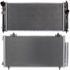 Aluminum Radiator Ac Condenser Cooling Kit For Toyota Celica 2000-2005 1.8l Aluminum Radiator Ac Condenser Cooling Kit For Toyota Celica 2000-2005 1.8l