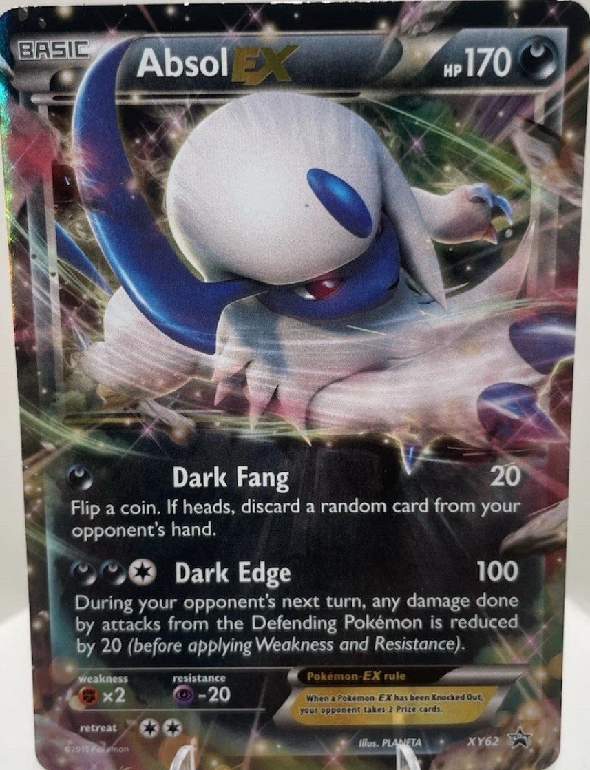 Pokemon Absol EX XY62 Black Star Promo Ultra Rare Holo
