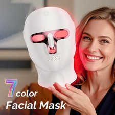 7-color LED Face  Neck Mask, Rechargeable Photon Beauty Lifting Skin Care Tool