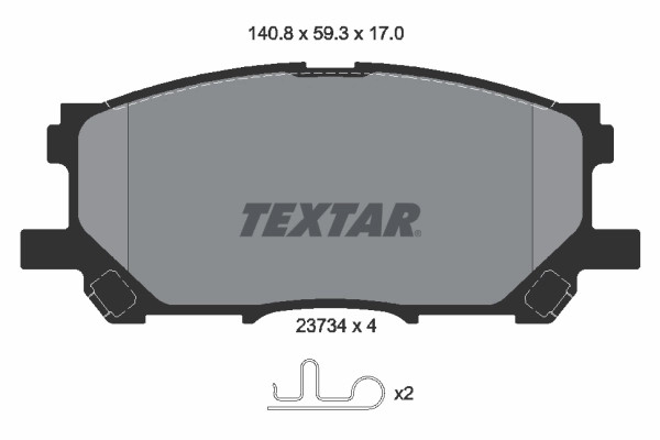 Frein à disque Textar 2373401 plaquettes de frein avant 044650W070 pour HUANGHAI