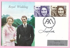 1973 Royal Wedding Wessex FDC Signed Royal Photographer Lord Patrick Lichfield