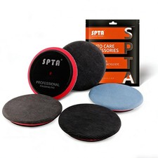 SPTA 1Pc 3/5/6 Inch 1000/2000/3000 Grit Orange Peel Remover Denim Polishing Pad