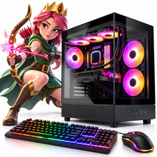 RTX 5060 Gaming Desktop PC Intel i7-8700 32GB DDR4 1TB SSD ARGB Win11 WiFi