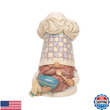 Enesco Jim Shore Heartwood Creek Bon Appetit Chef Gnome Figure- Stone Resin Han