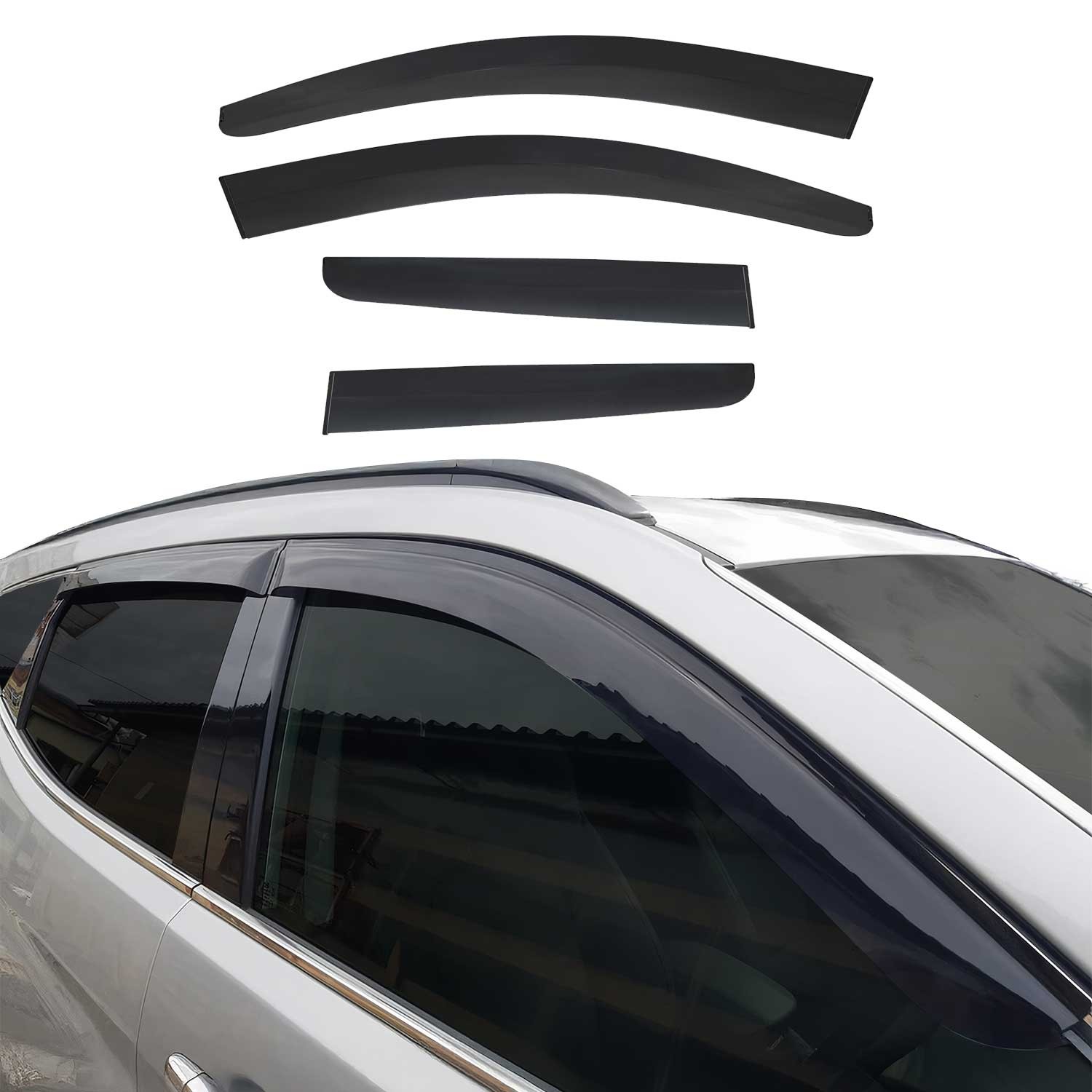 Déflecteurs d'air Nissan Qashqai J10 pour voyager sans buée en famille