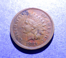 1881 Indian Cent  Ch. XF  PRICE DROP