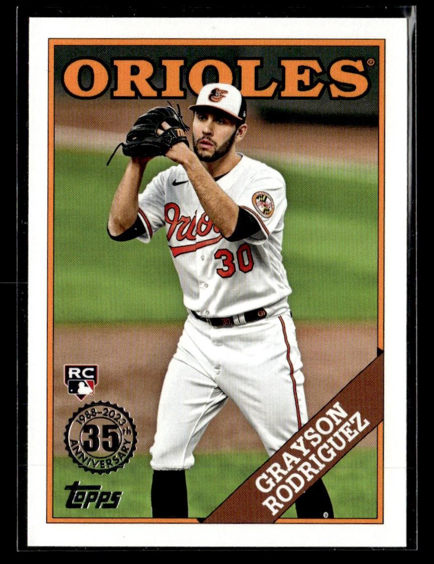 2023 Topps Update #88US-48 Grayson Rodriguez 1988 35th Anniversary card