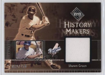 2002 Upper Deck Diamond Connection History Makers Jerseys 2/150 Shawn Green 19n6