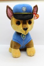 Ty Beanie Boos Large 17" Paw Patrol Chase Plush Toy w/Tag