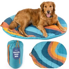 Travel Dog Bed 42" x 30" - Foldable  Packable for Travel, Road Trip, Campin...