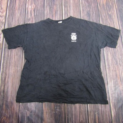 Vintage Teamsters Shirt Mens 2XL Black Eagle Flag Graphic Union Made USA 90s