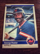 Fleer 1984 George Foster #584 New York Mets MLB Baseball Card
