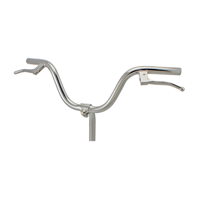 MANUBRIO BICI 20/24 PIEGHEVOLE CON LEVE IN ACCIAIO CROMATO DIAMETRO 22,2 BIKE MANUBRIO BICI 20/24 PIEGHEVOLE CON LEVE IN ACCIAIO CROMATO DIAMETRO 22,2 BIKE