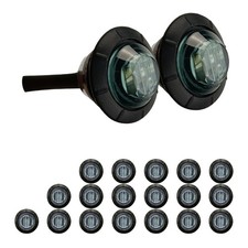 10x 3/4" Red Round LED Side Marker Clearance Trailer Truck RV Lights 12V Lamp