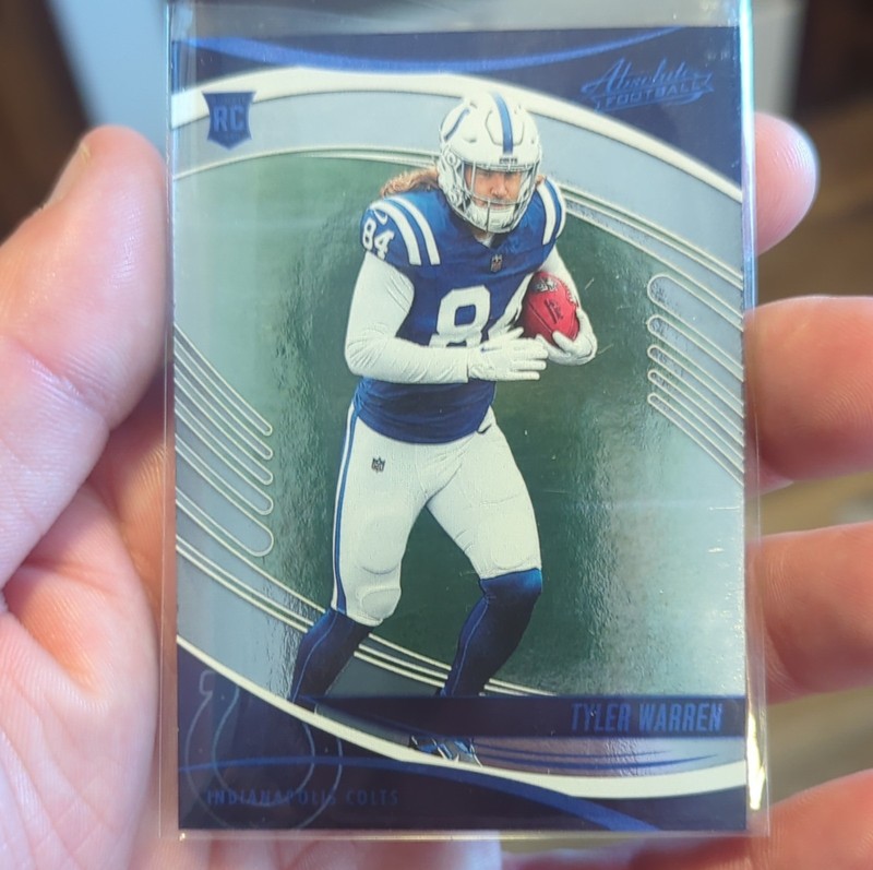 2025 Panini Absolute Tyler Warren #195 Indianapolis Colts Rookie Football Card