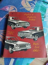 Ford Zephyr 4 & 6 Zodiac Mk3 1962-1966 Factory Parts List Catalogue VGC FREE P&P