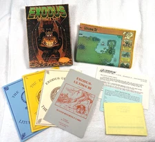 Ultima III Exodus C64/128 – Box, Map & Books – NO Disk Included – Estate Find