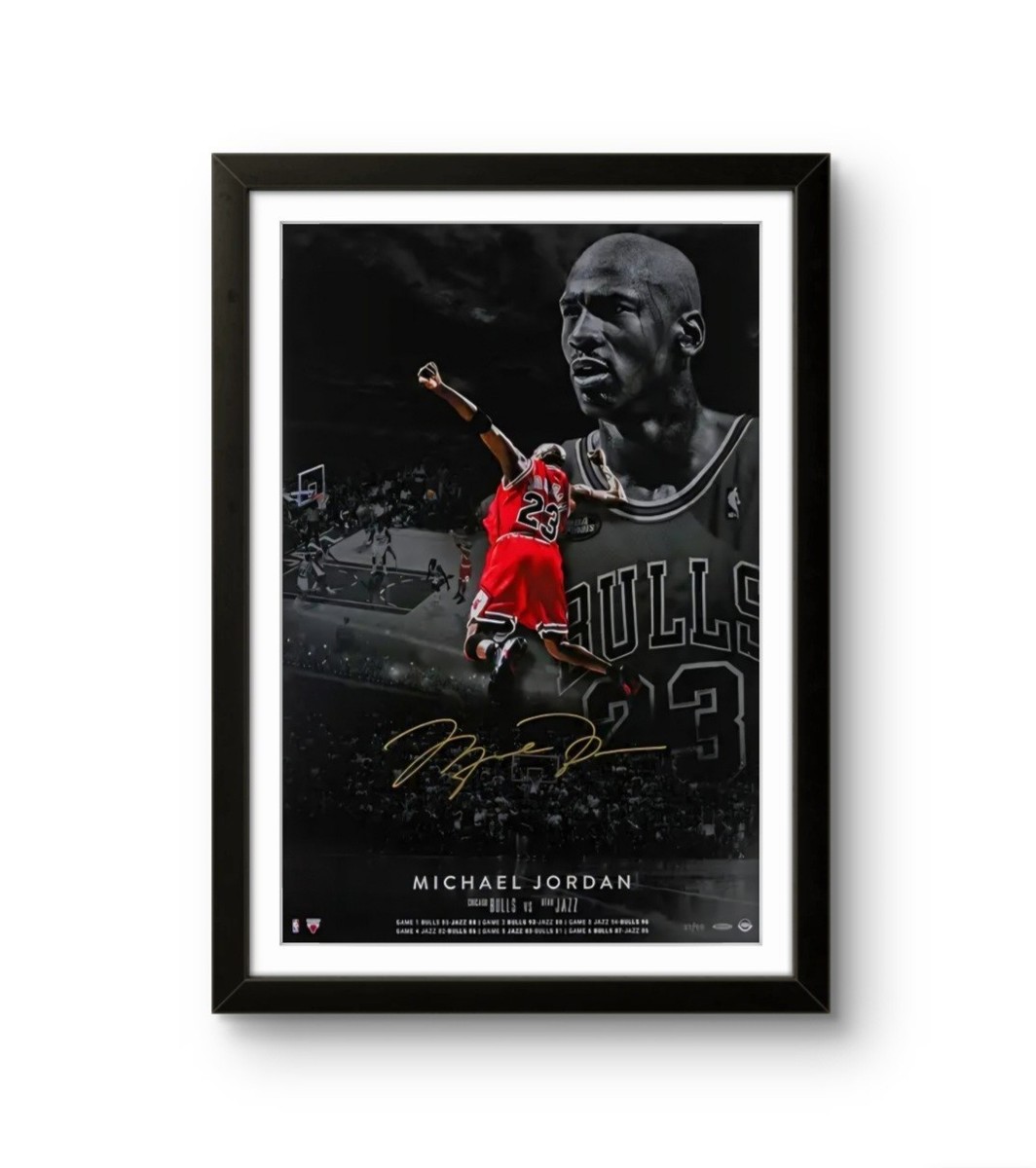 Michael Jordan サイン入りポスター 11x14 Framed MICHAEL JORDAN 8.5X11 SIGNED PHOTO AUTOGRAPH NBA