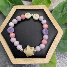 Handmade Ceramic Bead Beaded Stackable 6.5 Plus Stretch Bracelet New B8998