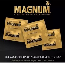 24 Trojan MAGNUM Lubricated Condoms Large Size Condoms 24 Count Exp 2030