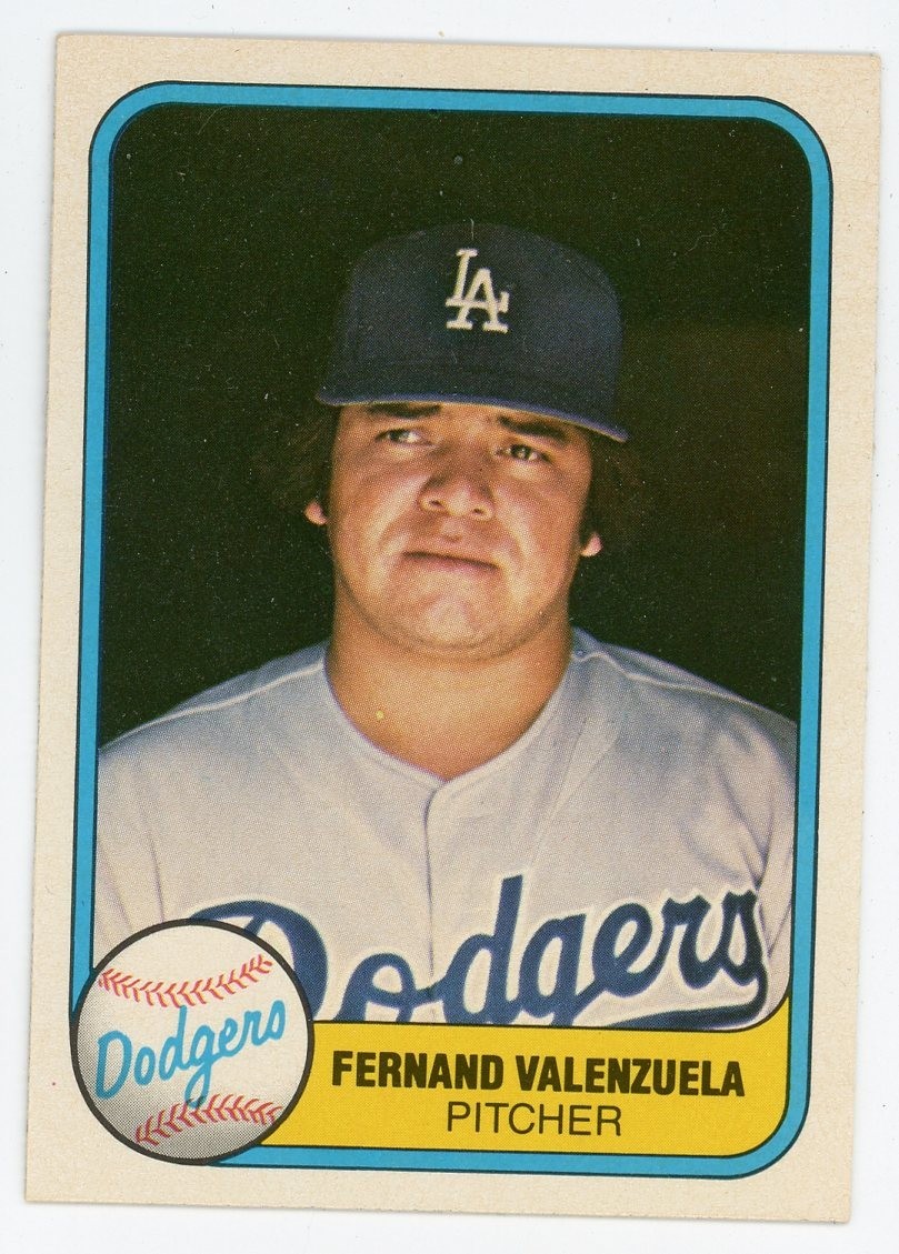 1981 Fleer Fernando Valenzuela Rookie RC #140 NM Dodgers