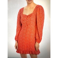Faithfull The Brand-Anthropologie Calla Maddy Floral Sweetheart Neck MiniDress 2