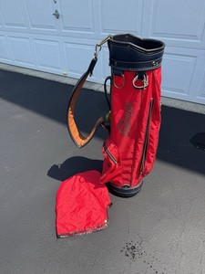 Arnold Palmer Golf Bag Lightweight Carry Bag with Rain Cover VTG VG++