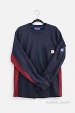 Bocomal FR Long Sleeve Shirt XL - Fire Resistant - Navy Blue Red CAT 2 NFPA 2112