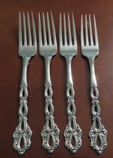 Oneida CHANDELIER Set of 4 Dinner Forks Community Stainless Flatware  Lot B