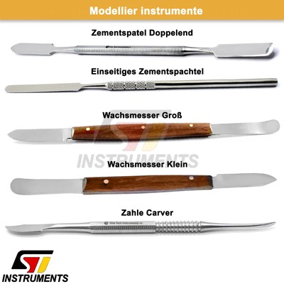 Dentallabor Gipsmesser Gipsspatel Wachsmesser Modellierspatel Zahntechniker CE